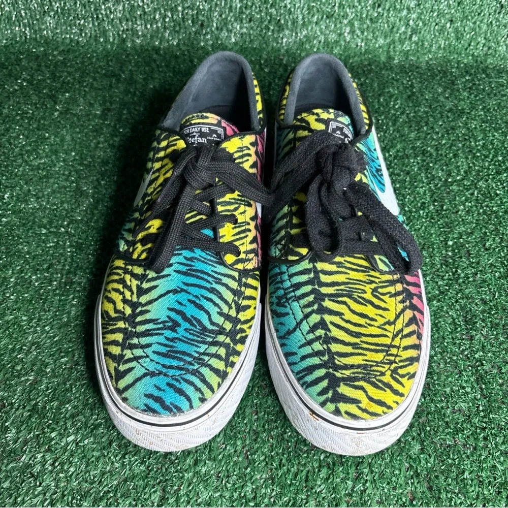 Nike SB Zoom Stefan‎ Janoski Tiger Stripe 69 Rasta 615957-713 Volt Sz 9